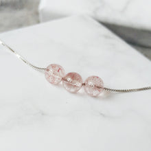 Sweetheart Necklace (Strawberry Quartz) - Thoughts Accessories