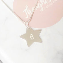 Personalised Hand Stamped Star Pendant Necklace - Thoughts Accessories