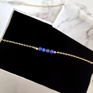 Briella Bracelet (Lapis Lazuli) - Thoughts Accessories