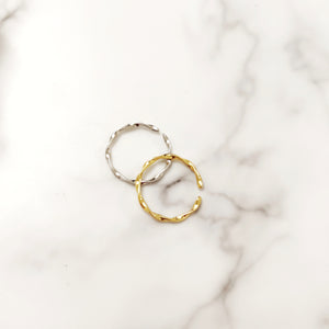 Twist Stacking Ring (Platinum and 18k Gold) - Thoughts Accessories