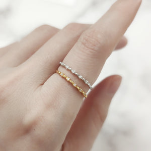 Adorn Stacking Ring (Platinum and 18k Gold) - Thoughts Accessories