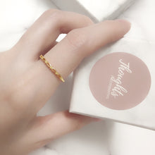 Ellipse Stacking Ring (Platinum and 18k Gold) - Thoughts Accessories
