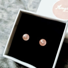 Sweetheart Earrings (Strawberry Quartz) - Thoughts Accessories