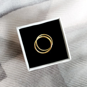 Locked Hoops Ring - Thoughts Accessories