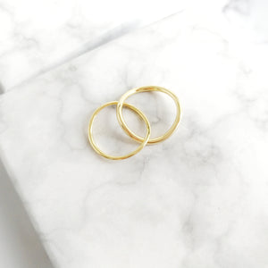 Locked Hoops Ring - Thoughts Accessories