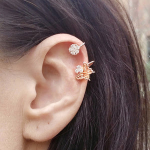 Rose Gold Butterfly Ear Cuff (1pc) - Thoughts Accessories