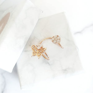 Rose Gold Butterfly Ear Cuff (1pc) - Thoughts Accessories